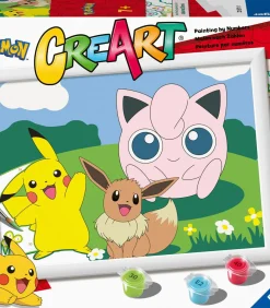 Kinderen Ravensburger schilderen op nummer - Pokemon Classics schilderpakket