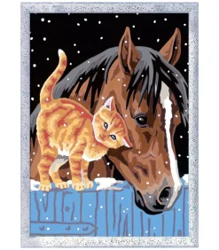 New schilderen op nummer - CreArt Vrienden in de Stal dierenpakket Kinderen Speelgoed