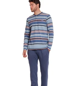 Rayas Vespa Pyjama outfit broek top lange mouwen Style Heren Pyjama's