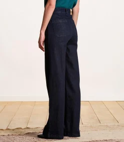 DAMES La Fée Maraboutée Rechte jeans met wijde pijpen van biologisch katoen
