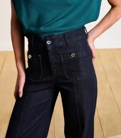 DAMES La Fée Maraboutée Rechte jeans met wijde pijpen van biologisch katoen