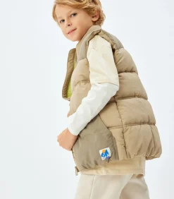 Discount Rechte kraag Gerecycled polyester Weste Anorak Kinderen Sportkledij