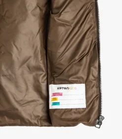 Rechte kraag-volledige ritssluiting Puffer Weste Anorak Kinderen Sportkledij