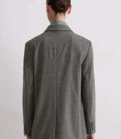 DAMES Marc O'Polo Rechte krijtstreep blazer