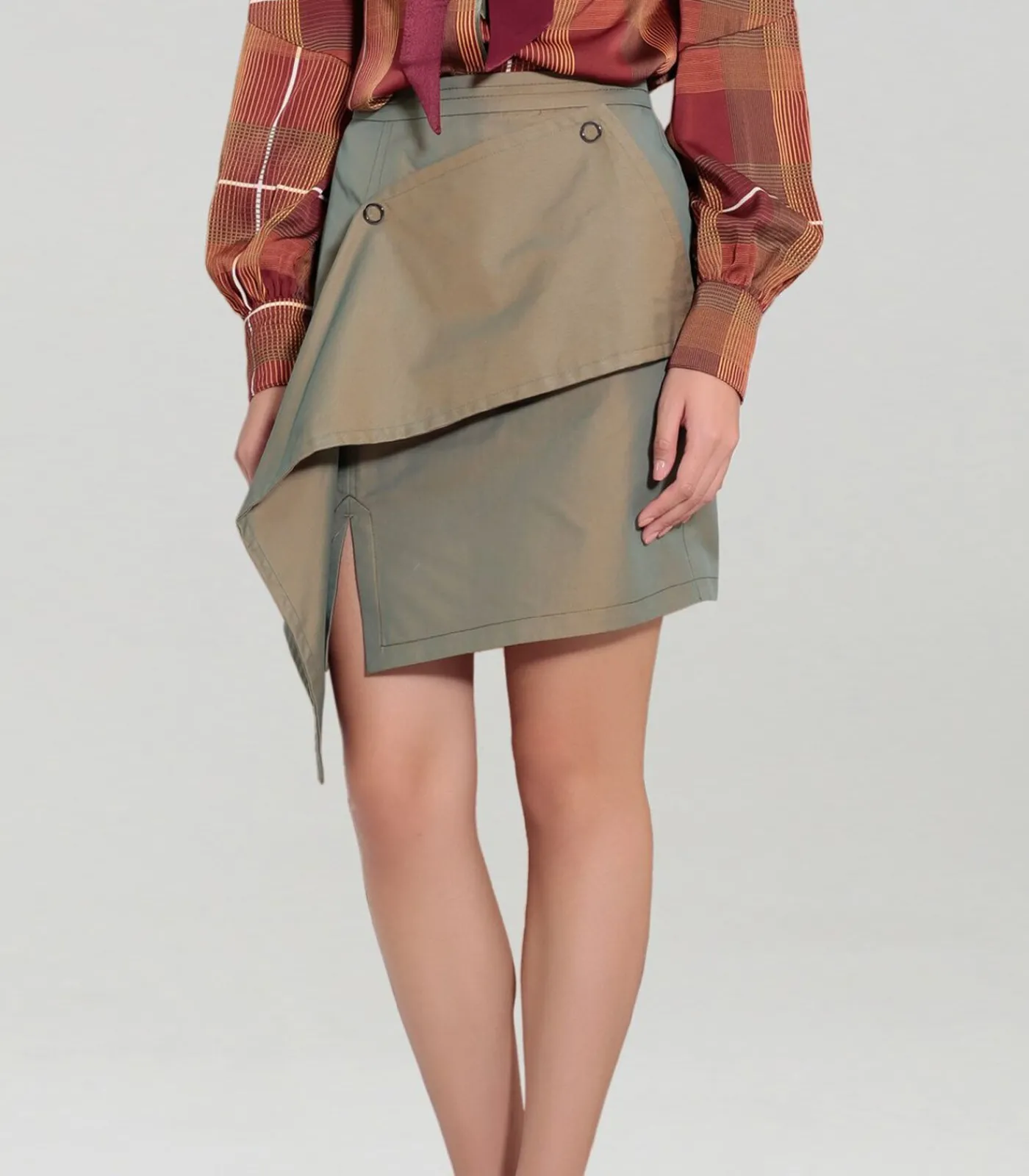 DAMES Smart & Joy Rechte rok met afneembaar voorpand