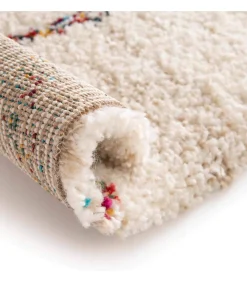 Sale Rechthoekig hoogpolig vloerkleed met etnisch patroon 120x170 cm Tapijten