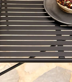 Tikamoon Rechthoekige metalen tuintafel 172 Gaby zwart