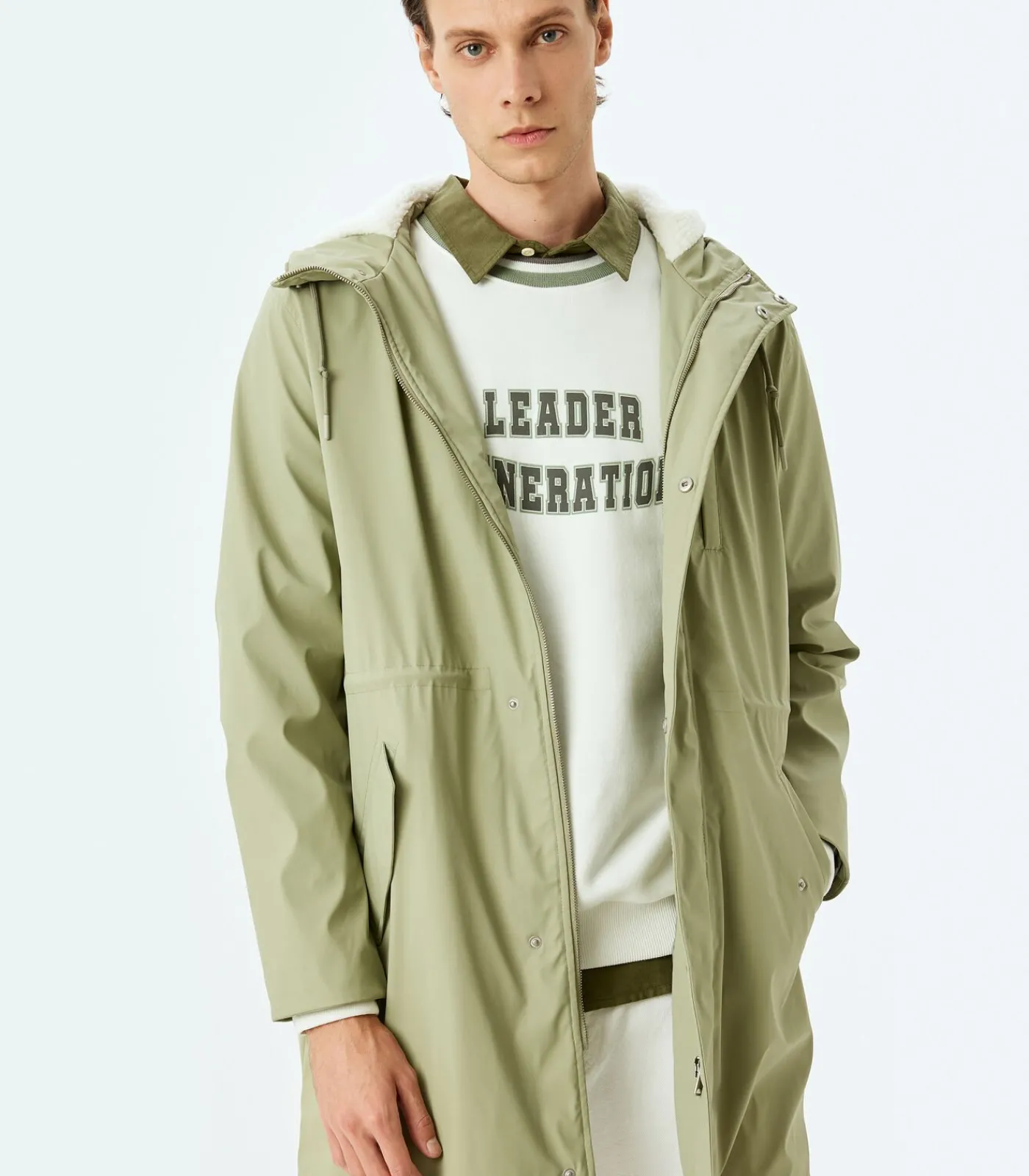 Best Regenjas Heren Slim Fit Kap Knoopsluiting Heren Jassen