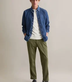 Regular denim overhemd Heren Hemden