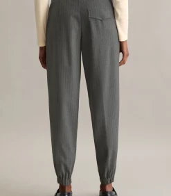 DAMES Marc O’Polo DENIM Relaxte cropped krijtstreepbroek