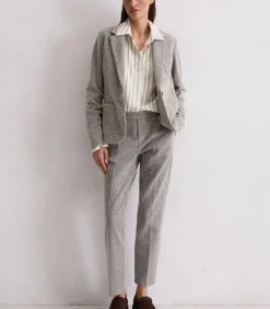 Discount Relaxte jersey tweed blazer DAMES Maatpakken & Blazers