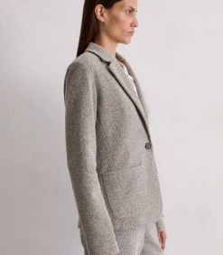 Discount Relaxte jersey tweed blazer DAMES Maatpakken & Blazers
