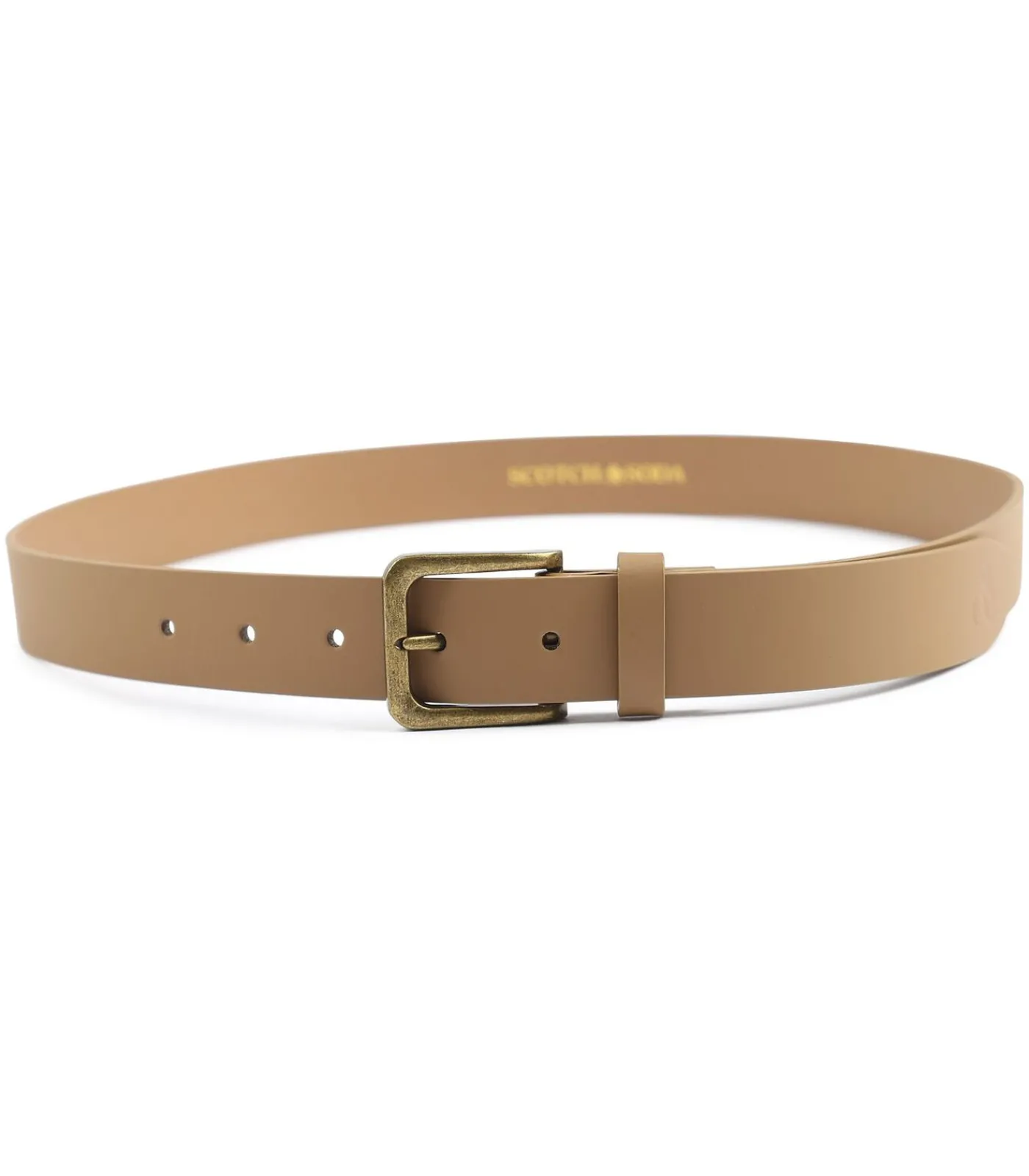 Hot Riem Beige Leer Heren Riemen