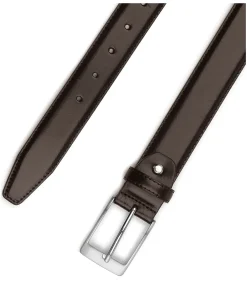 Heren Suitable Riem Donkerbruin Leer 023