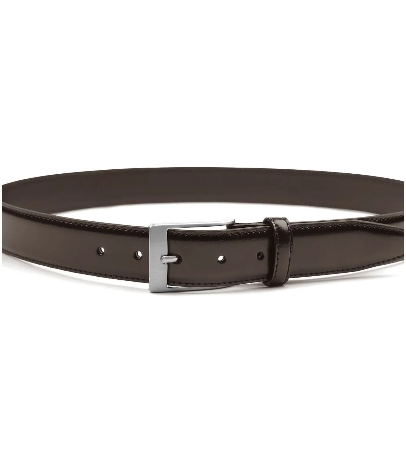 Heren Suitable Riem Donkerbruin Leer 023