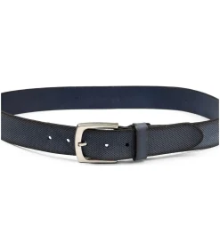 Heren Suitable Riem Leer Blauw