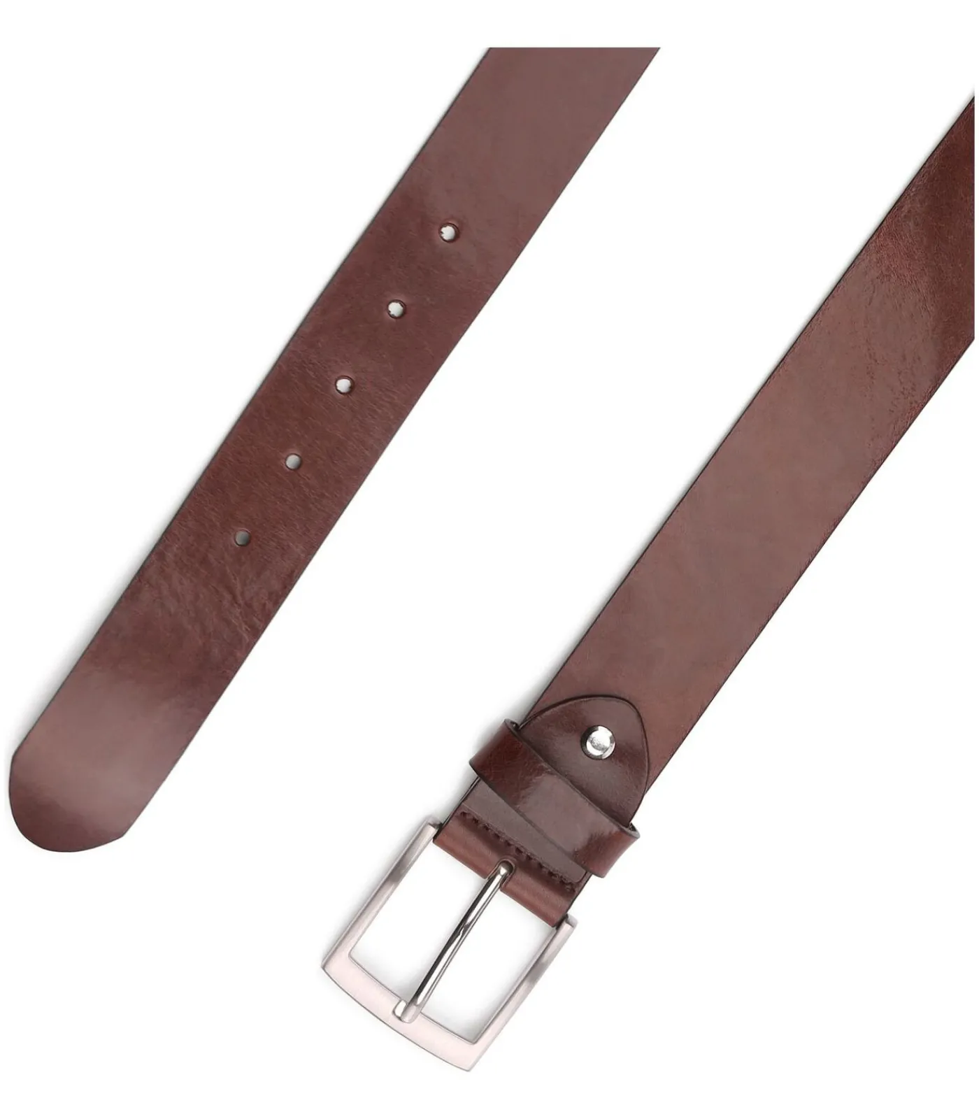 Heren Suitable Riem Leer Donkerbruin