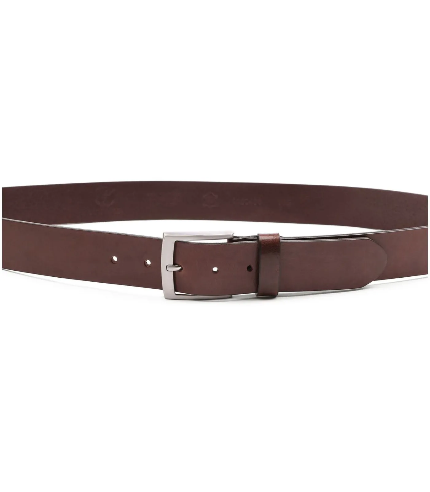 Heren Suitable Riem Leer Donkerbruin