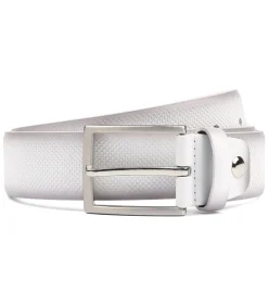Heren Suitable Riem Structuur Leer Wit