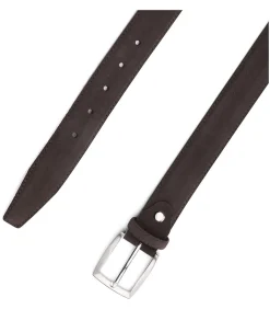 Heren Suitable Riem Suede Bruin 308
