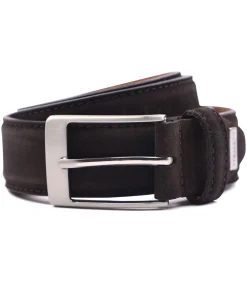 New Riem Suede Donkerbruin Heren Riemen