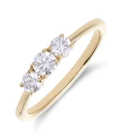 DAMES Lucardi Ring 14 Karaat Goud