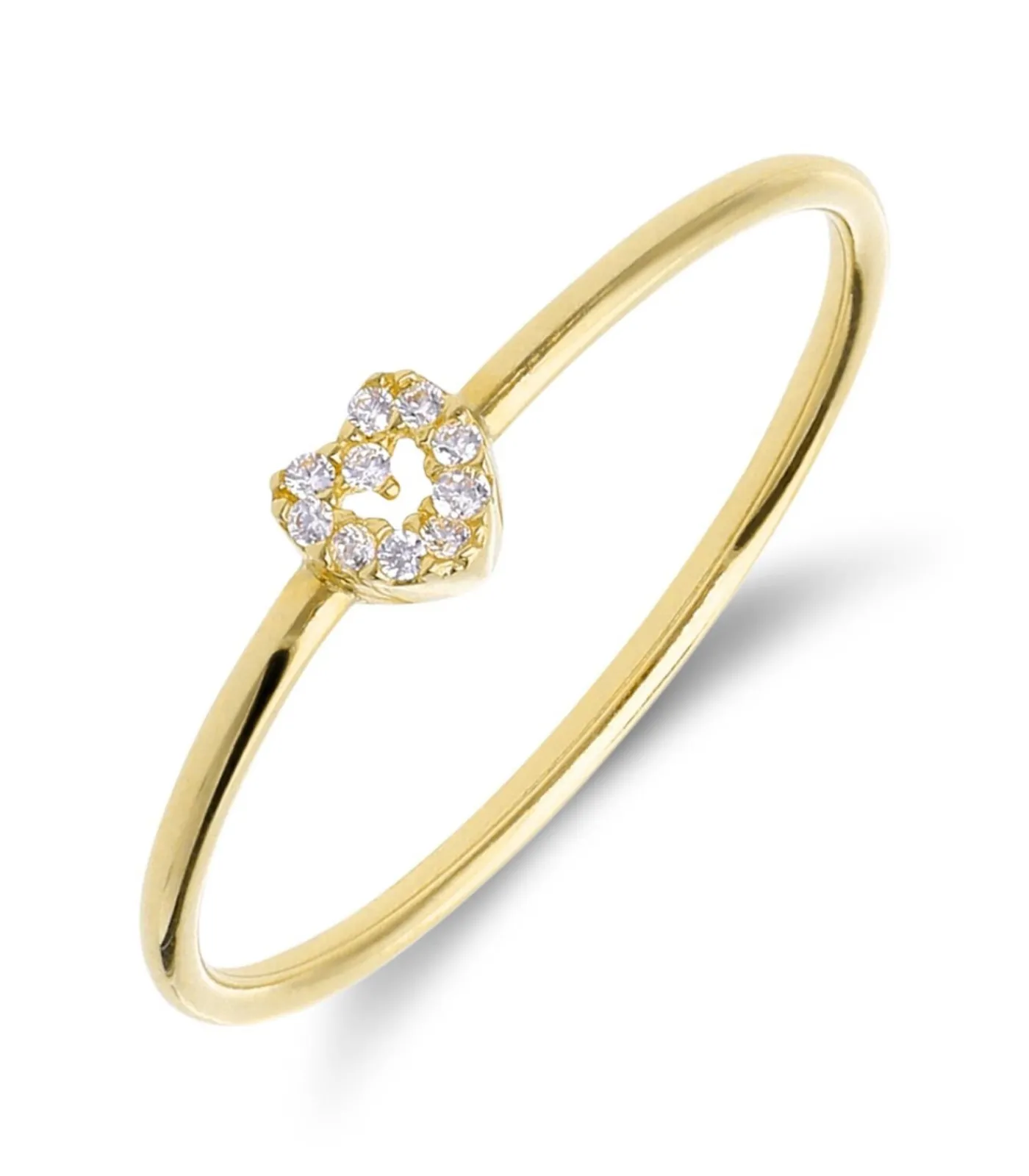 DAMES Lucardi Ring 14 Karaat Goud