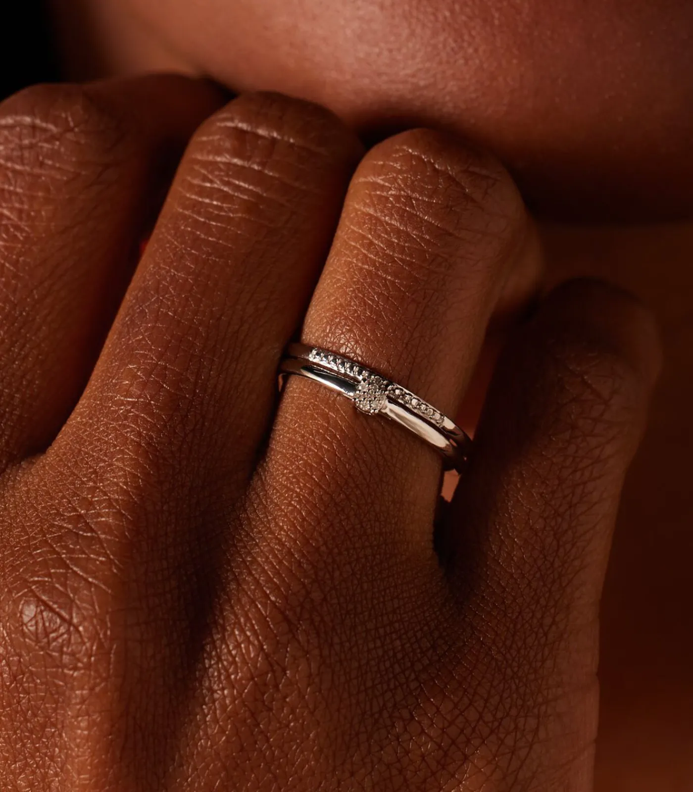 Ring 14 Karaat Goud - Witgoud DAMES Ringen