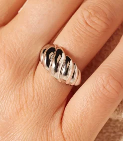 Clearance Ring 925 Zilver - Croissant DAMES Ringen