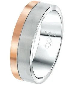 Heren Lucardi Ring 'Milan' Staal