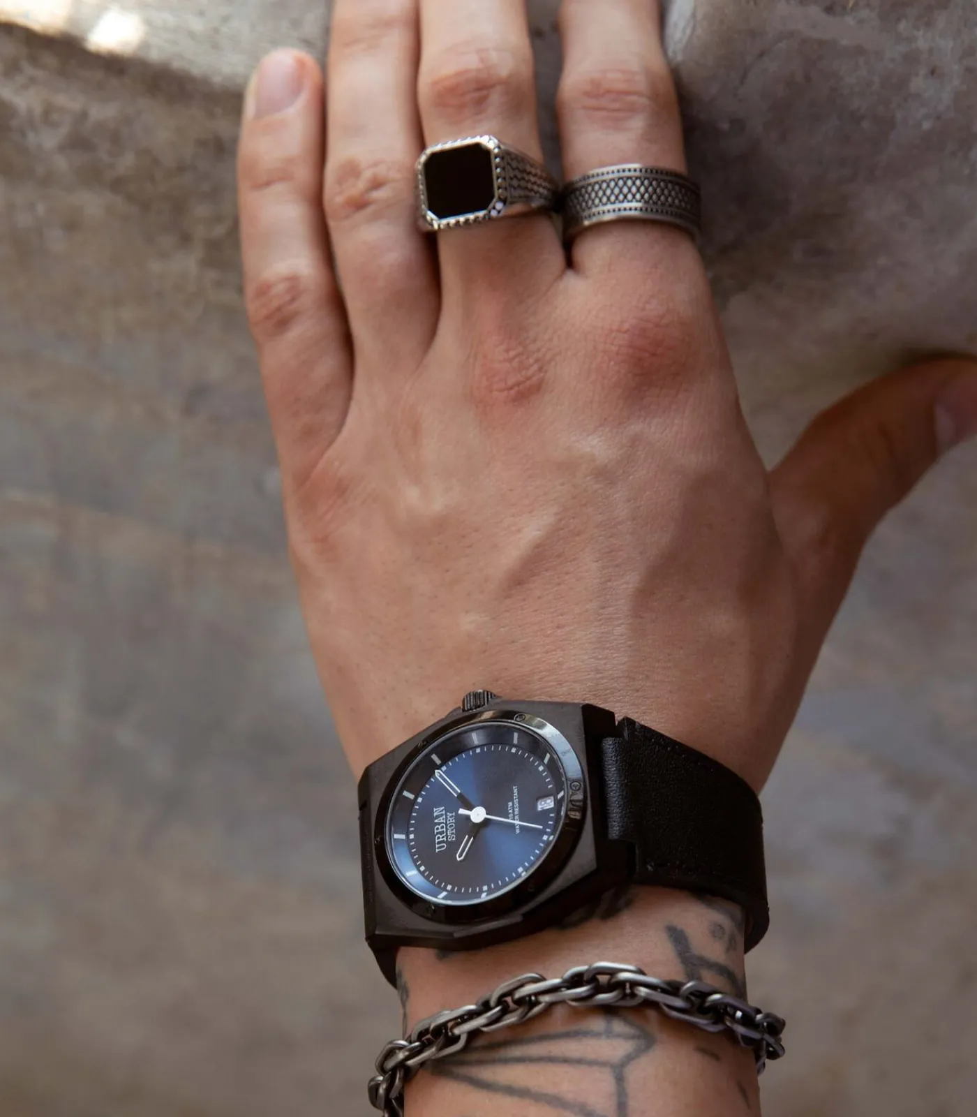 Heren Lucardi Ring Staal