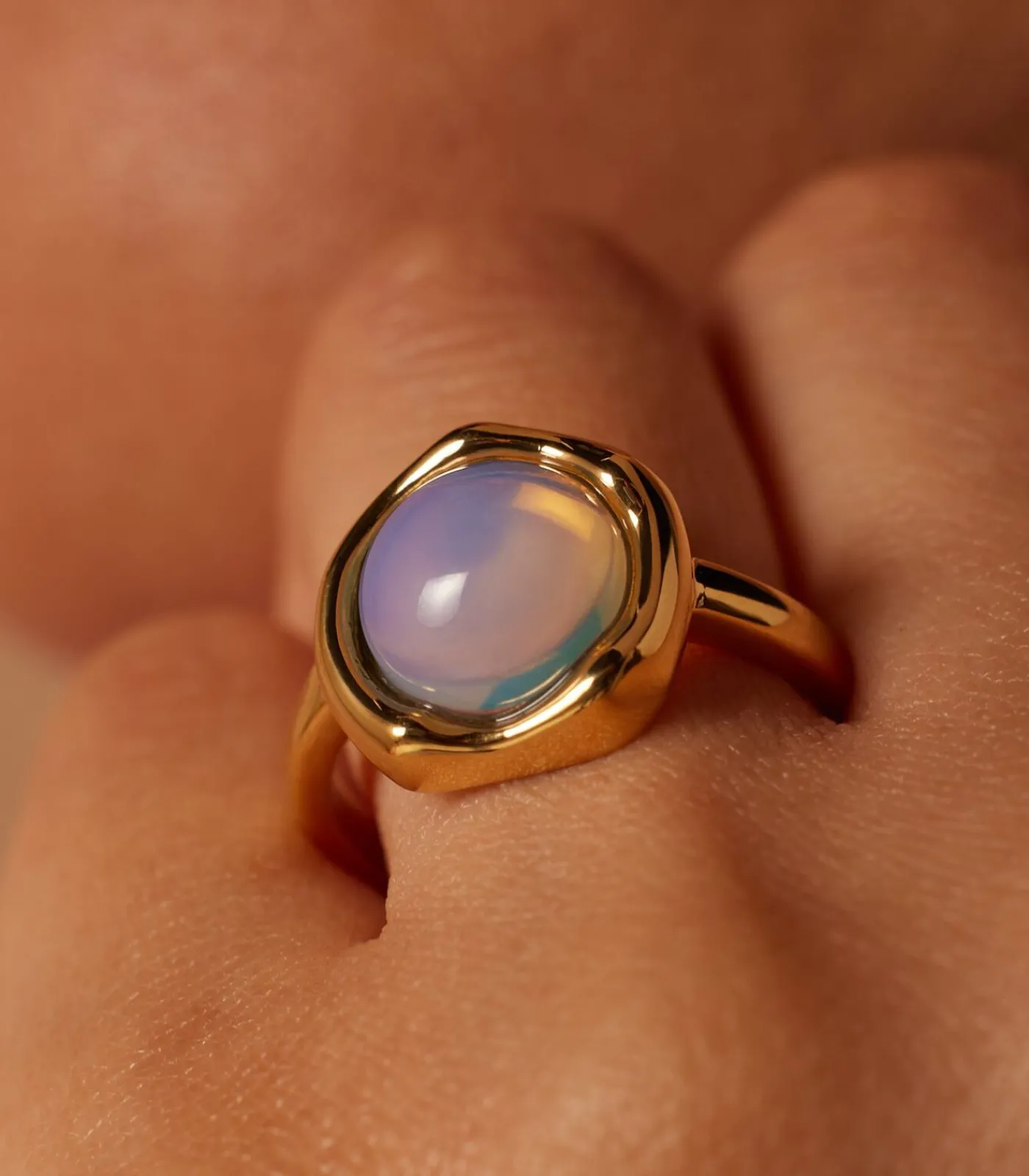 Clearance Ring Staal - Goudkleurig DAMES Ringen