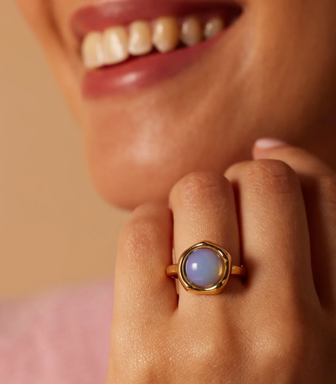 Clearance Ring Staal - Goudkleurig DAMES Ringen