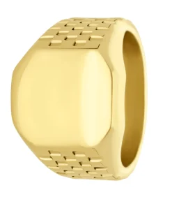 Outlet Ring Staal - goudkleurig Heren Ringen