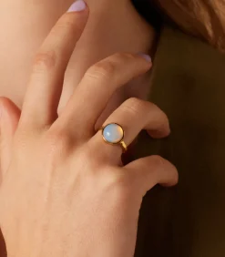 DAMES Lucardi Ring Staal - Goudkleurig