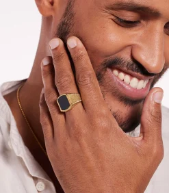 Hot Ring Staal - goudkleurig Heren Ringen