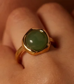 Online Ring Staal - Goudkleurig DAMES Ringen