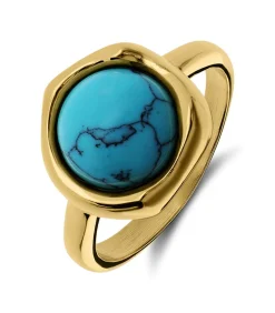 Clearance Ring Staal - Goudkleurig DAMES Ringen