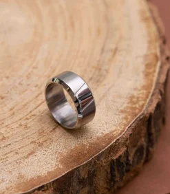 Outlet Ring Staal - zilverkleurig Heren Ringen