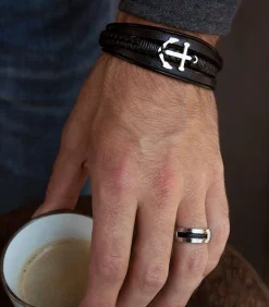 Heren Lucardi Ring Staal - zilverkleurig