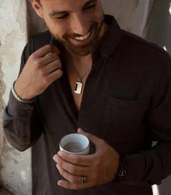 Heren Lucardi Ring Staal - zilverkleurig