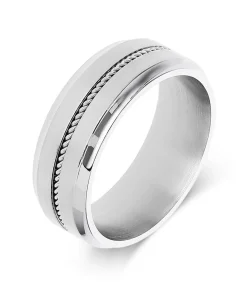 Sale Ring Staal - zilverkleurig Heren Ringen