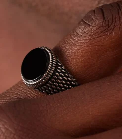 Heren Lucardi Ring Staal - Zilverkleurig