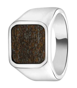 Outlet Ring Staal - zilverkleurig Heren Ringen