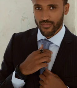 Heren Lucardi Ring Staal - zilverkleurig