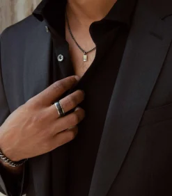 New Ring Staal - zilverkleurig Heren Ringen