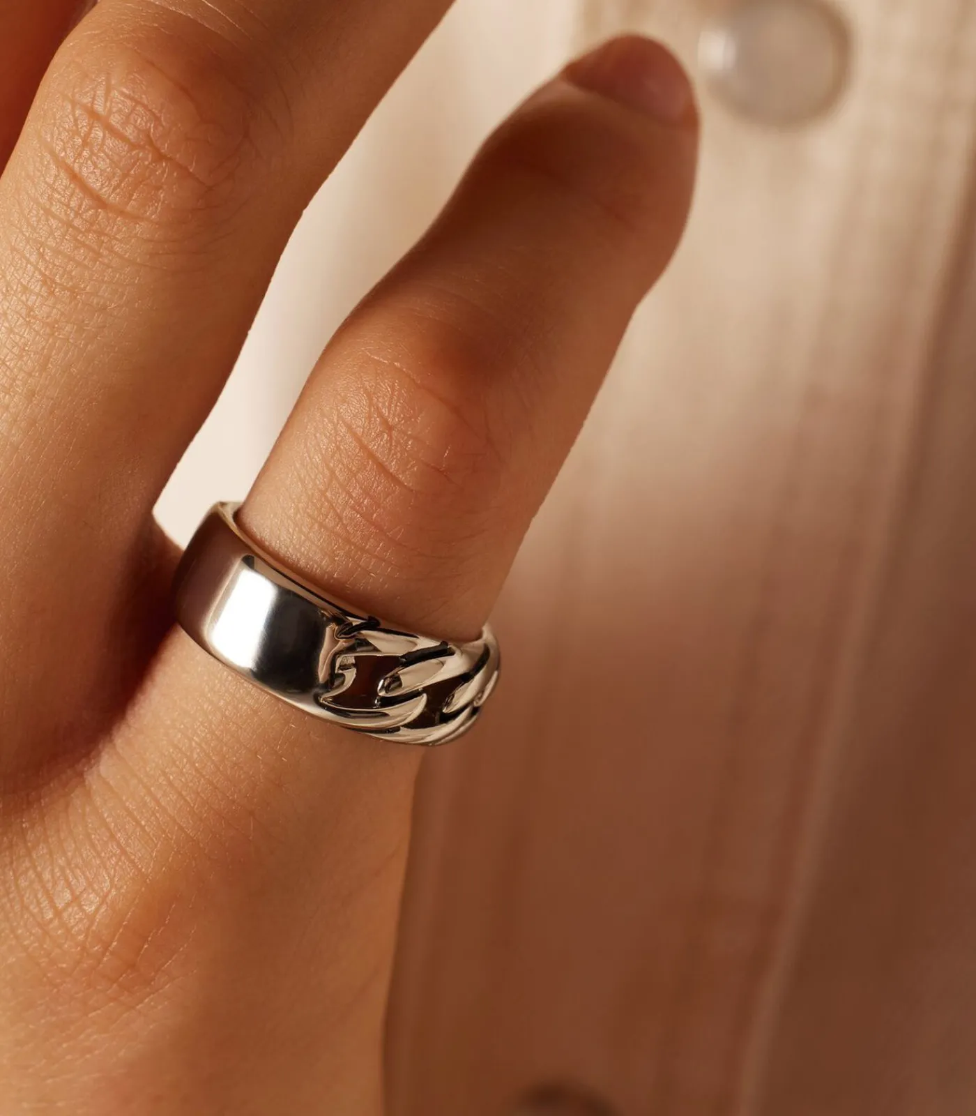 DAMES Lucardi Ring Staal - Zilverkleurig