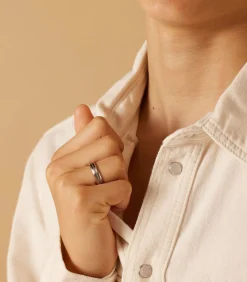 DAMES Lucardi Ring Staal - Zilverkleurig