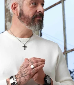 New Ring Staal - zilverkleurig Heren Ringen