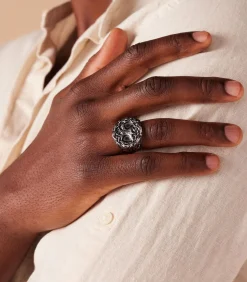 Heren Lucardi Ring Staal - Zilverkleurig